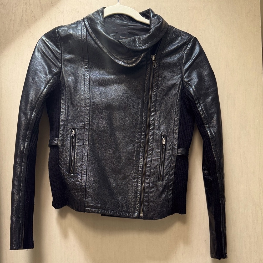 BCBGMaxAzria Black Leather Jacket